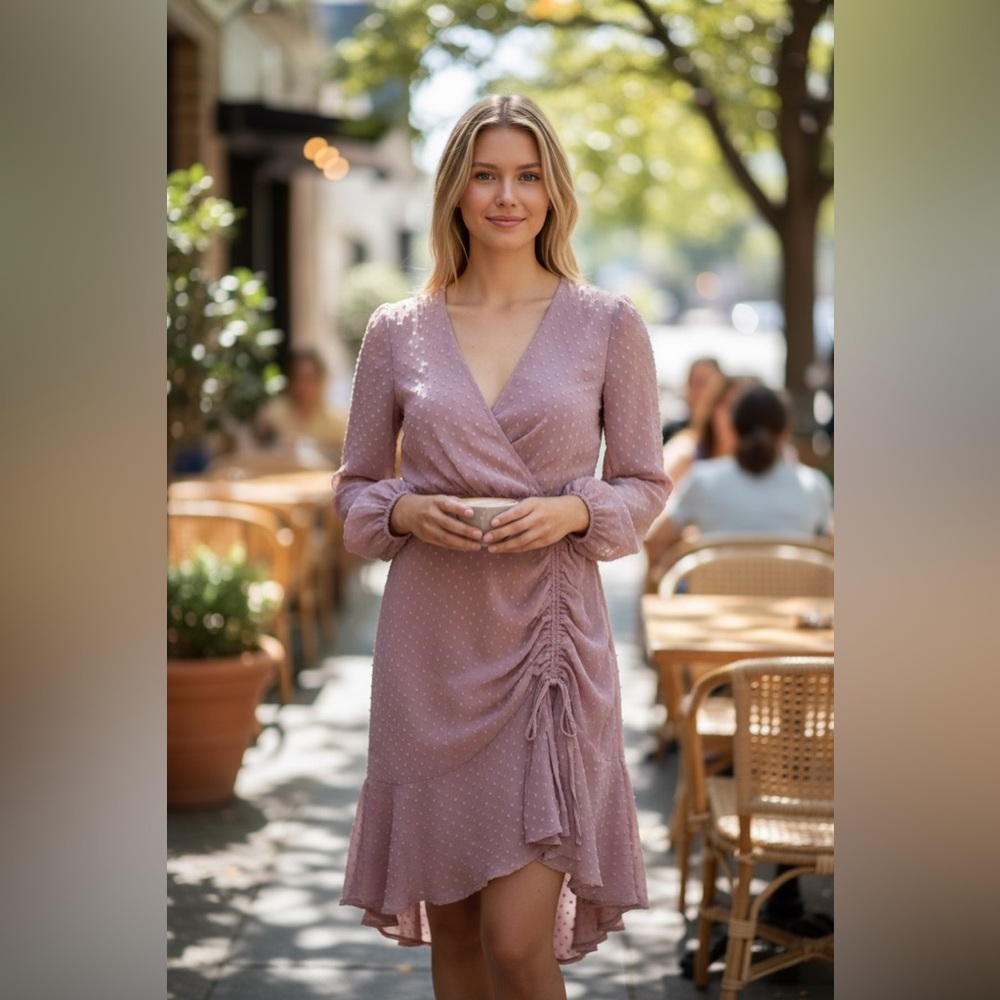 Hello Molly NWT Blush Pink Dress – Romantic & Flowy - Women’s Size XS
